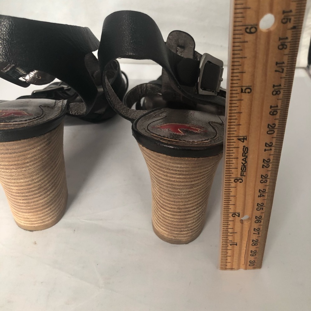 Star Ling leather gladiator style heel sandal 9 - Picture 4 of 7